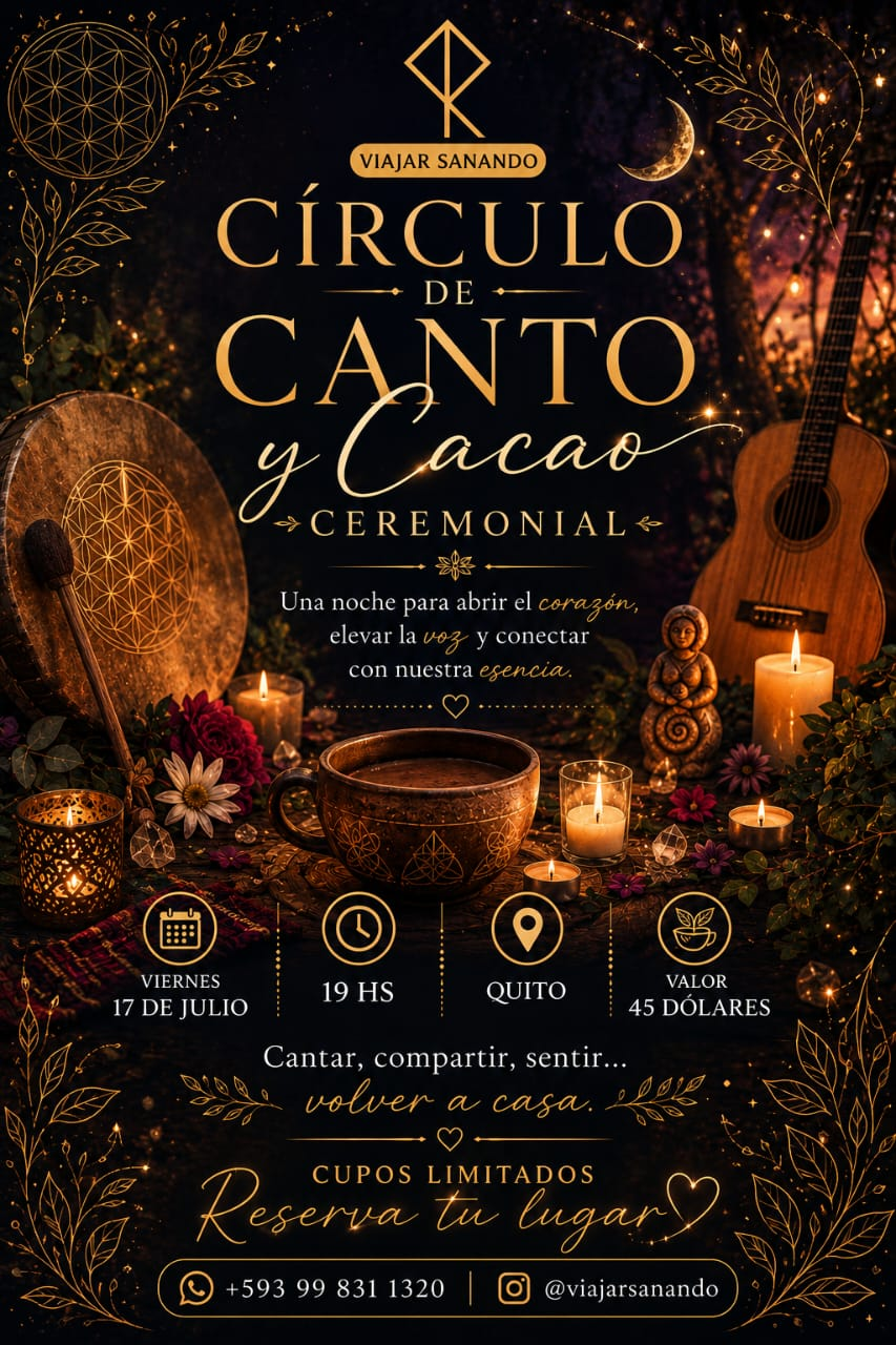 Círculo de canto y cacao ceremonial