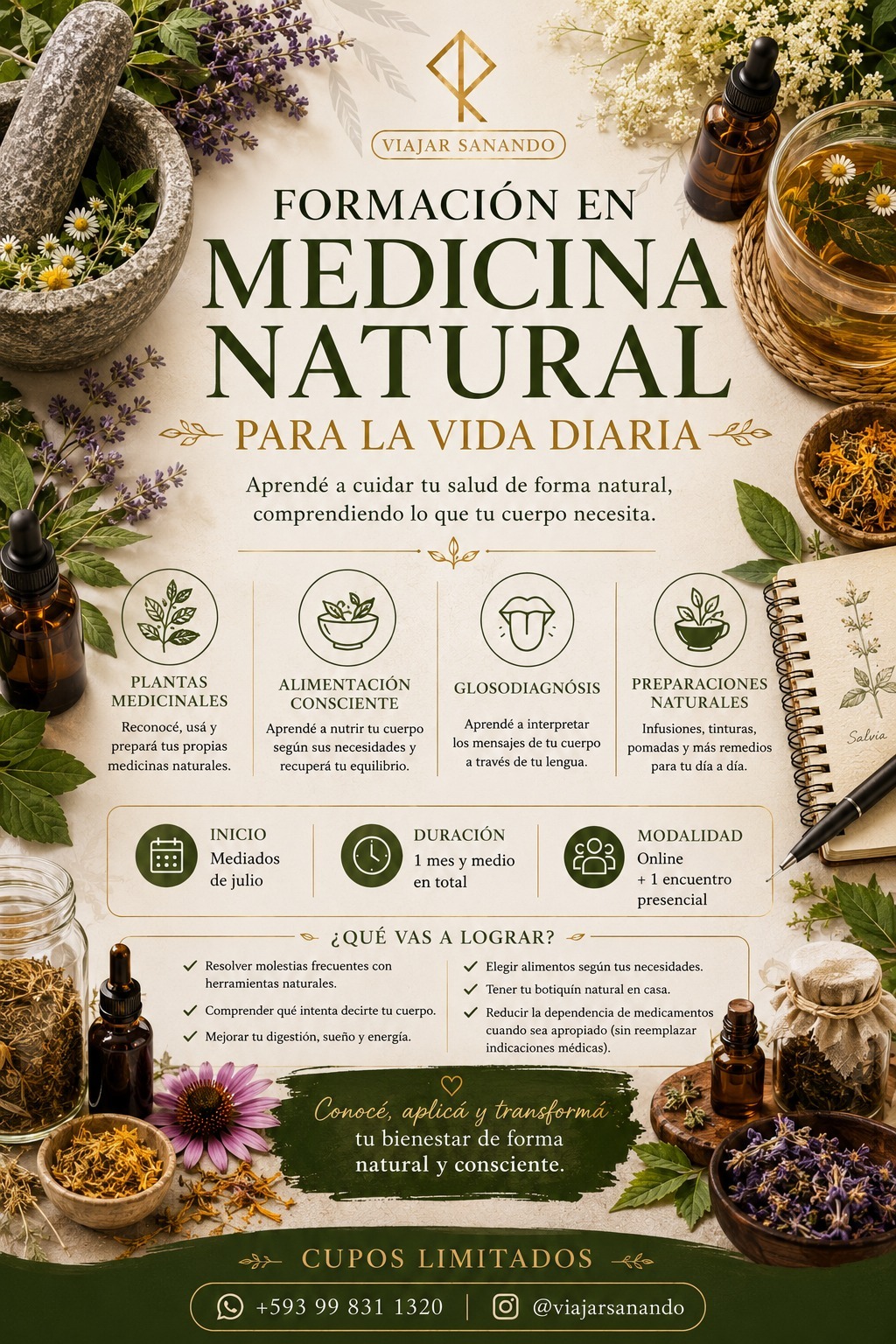 Formación en Medicina Natural para la Vida Diaria